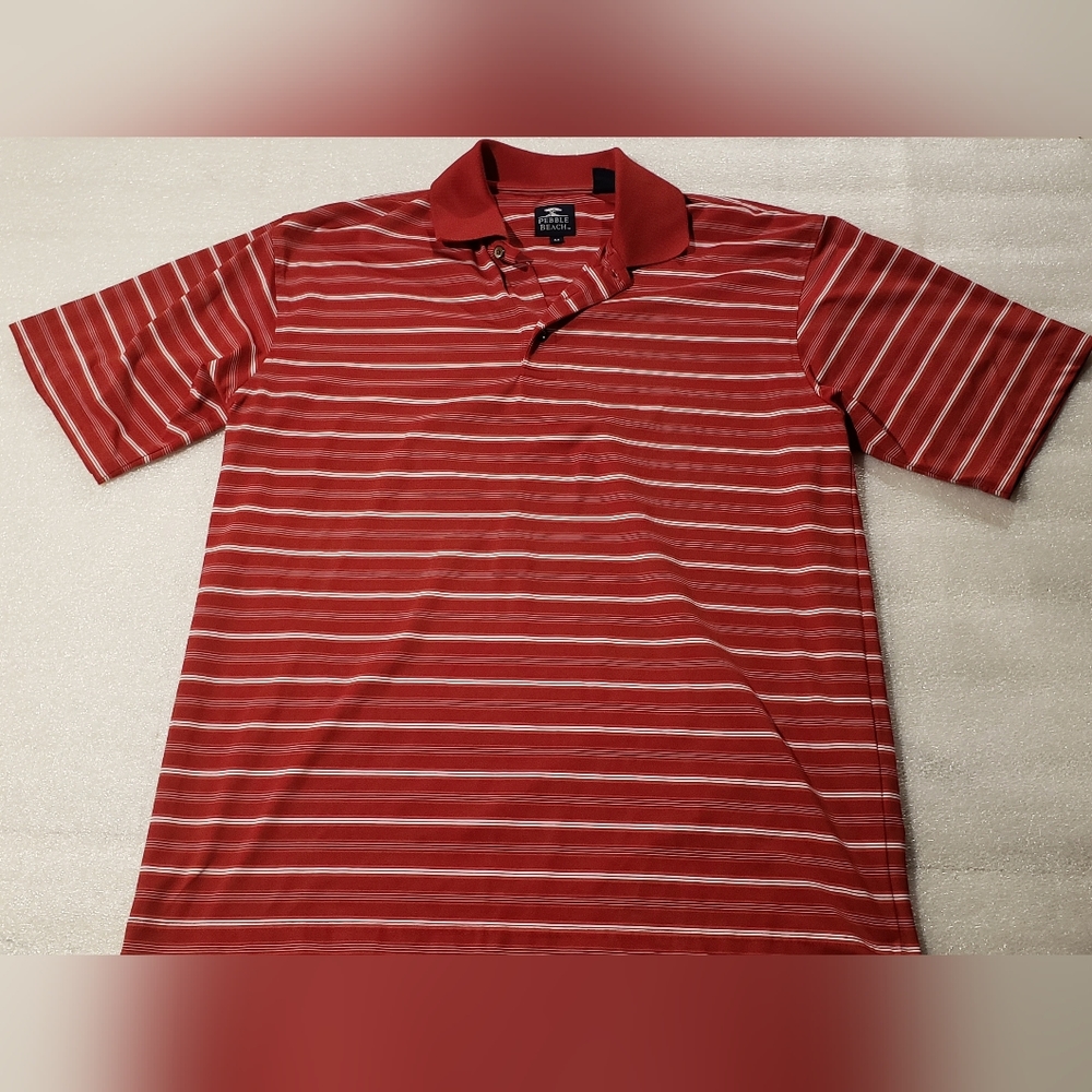 Pebble Beach Men's medium performance fabric Golf Polo Shirt